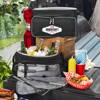 BBQ Crew Cooler Bag & Grill Tool Set