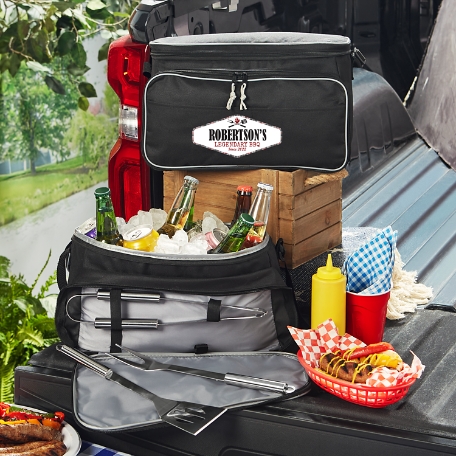 BBQ Crew Cooler Bag & Grill Tool Set