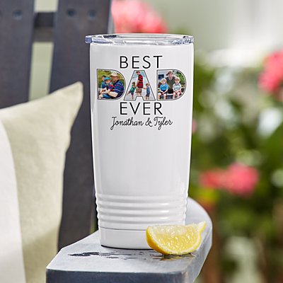 Best Dad Ever Photo Insulated Tumbler
