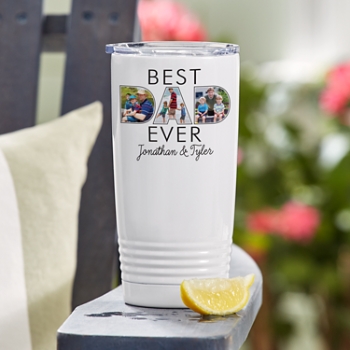 Best Dad Ever Photo Insulated Tumbler