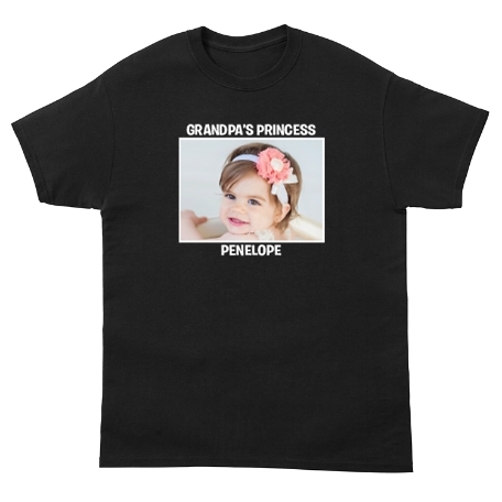 Create Your Own Photo T-shirt - Black - XL