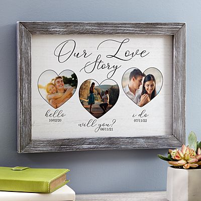 Details about   Personalised Gifts Couple Her Him Anniversary Keepsake Frame Card Love Birthday 