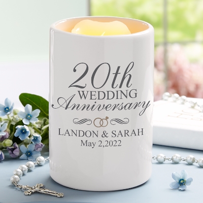 Our Wedding Anniversary Personalized LED Candle