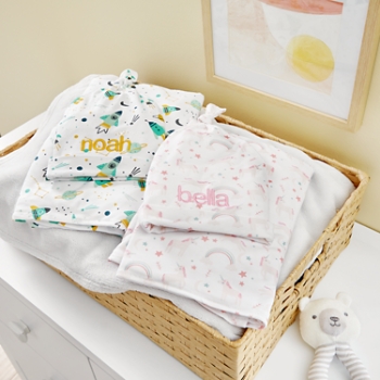 Stephen Joseph® Sweet Baby Blanket & Hat Set