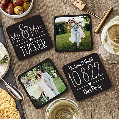 Our Special Day Wedding Photo Coasters
