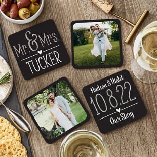 Our Special Day Wedding Photo Coasters