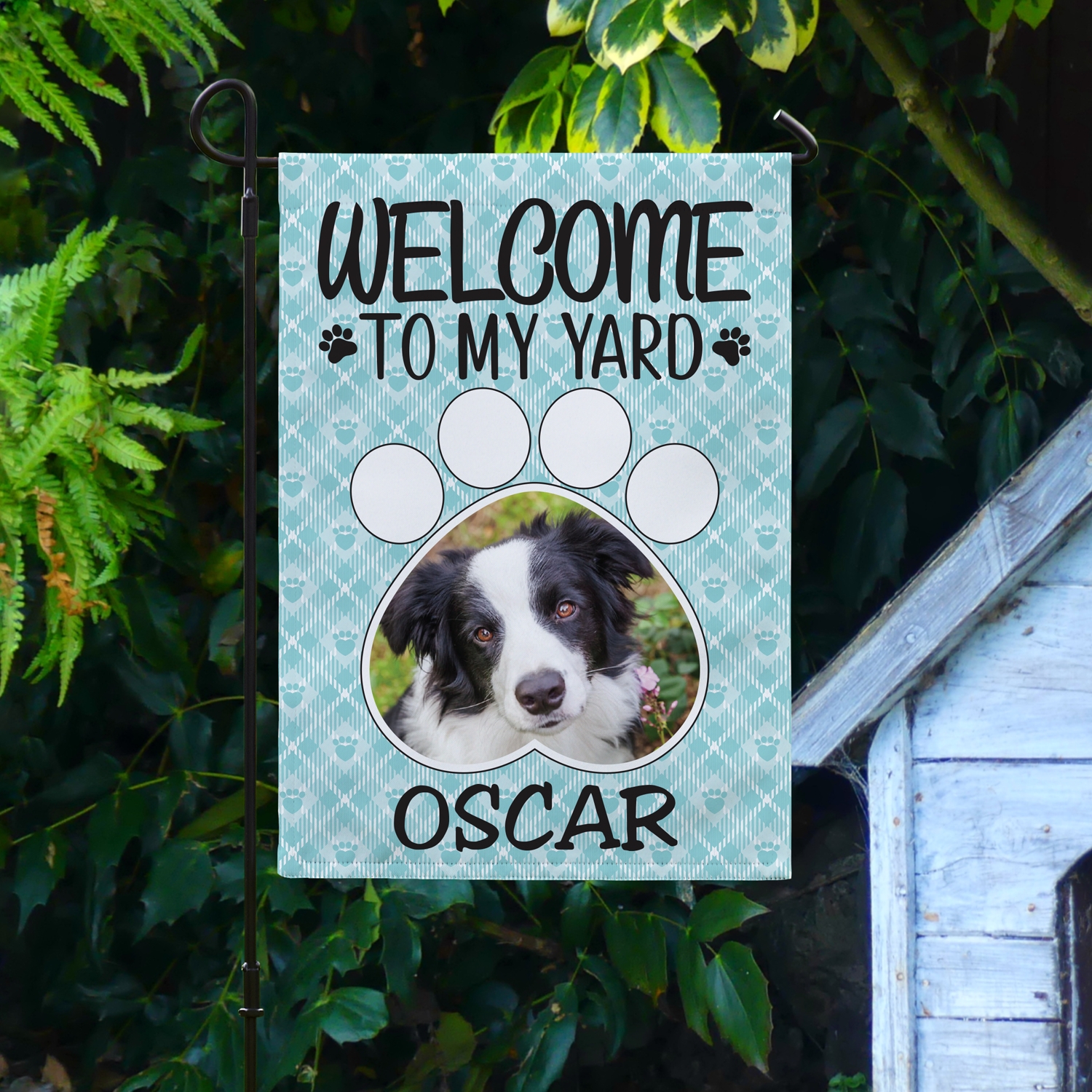 Welcome to My Yard Photo Garden Flag