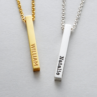 Family Milestone Bar Necklace