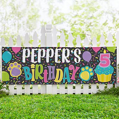 Look Who's...Birthday Pet Banner