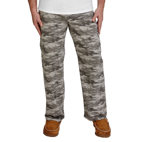 Gray Camouflage Knitted Pajama Pants