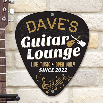 Rock and Roll Personalized Guitar Plaque