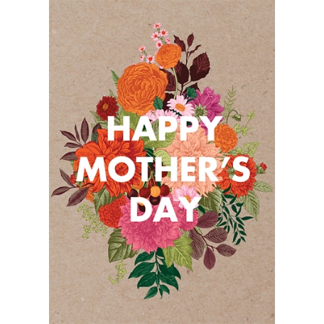 Floral Kraft Mom Gift Card