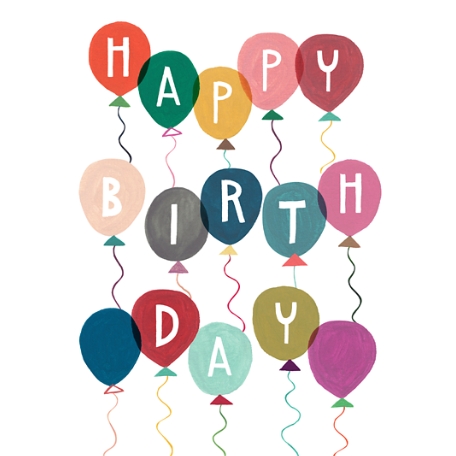 Hip Balloons Birthday Gift Card