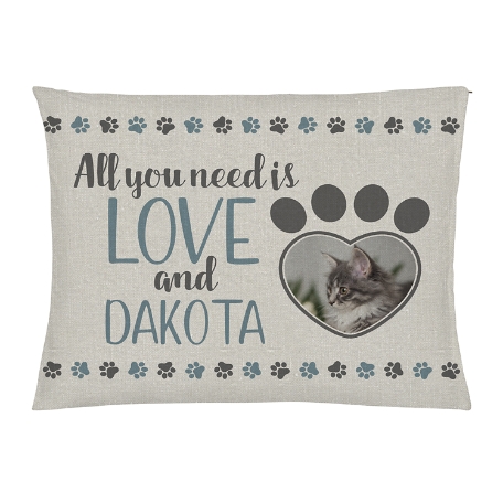 All You Need is Love Pet Bed -Large - Blue
