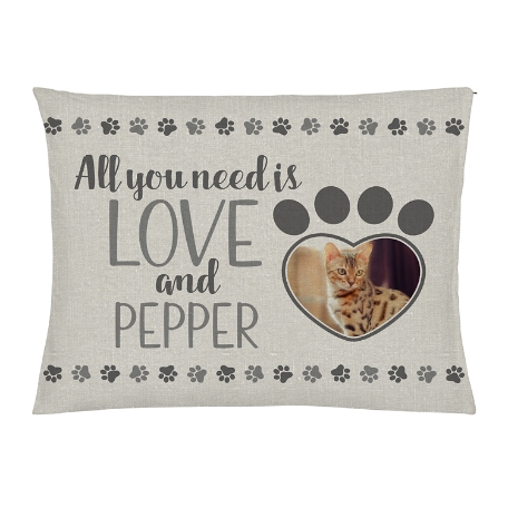 All You Need is Love Pet Bed -Large - Gray