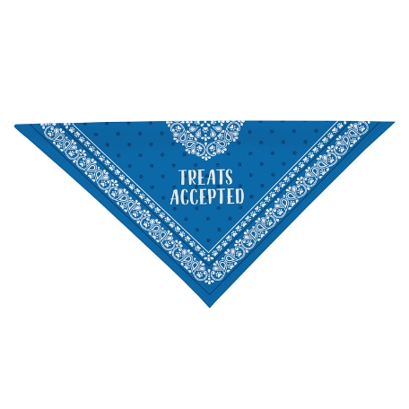 Any Message Pet Bandana - Blue - S