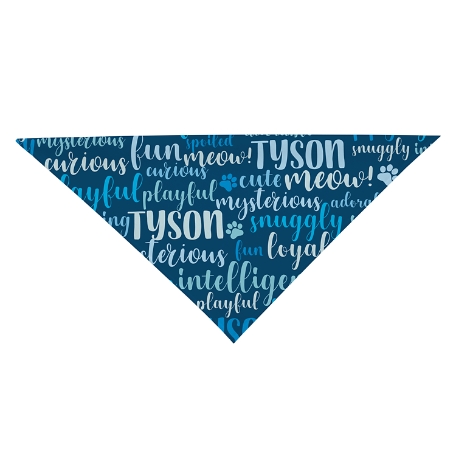 Best Friend Pet Bandana - Cat - Blue - S