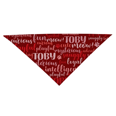 Best Friend Pet Bandana - Cat - Red - L
