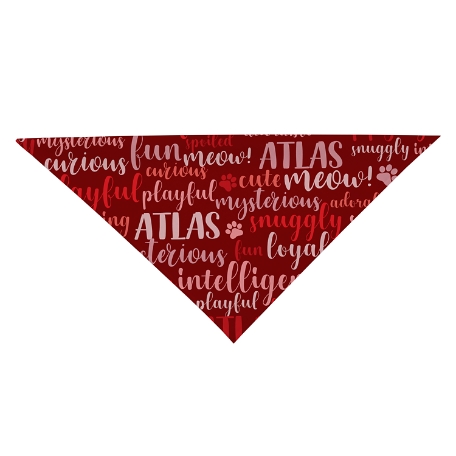 Best Friend Pet Bandana - Cat - Red - S