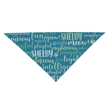 Best Friend Pet Bandana - Cat - Teal - S