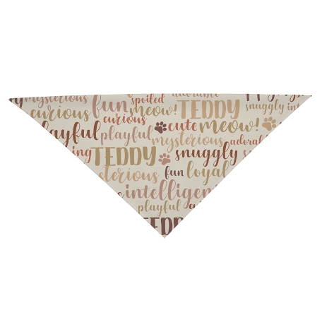 Best Friend Pet Bandana - Cat - Tan - L