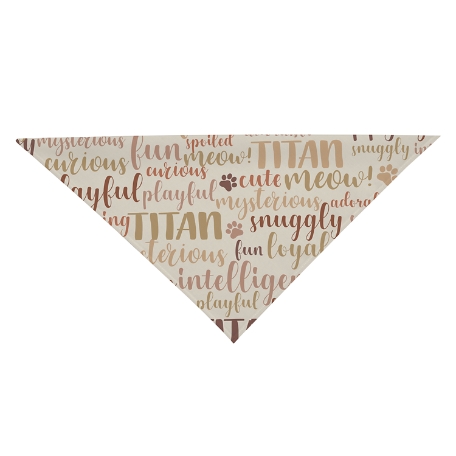 Best Friend Pet Bandana - Cat - Tan - S