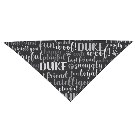Best Friend Pet Bandana - Dog - Gray- L