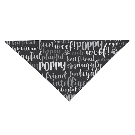 Best Friend Pet Bandana - Dog - Gray- S
