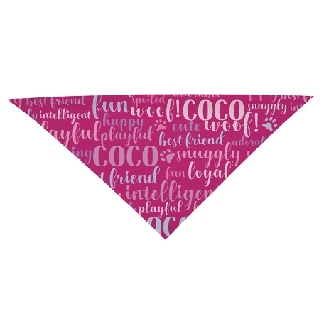 Best Friend Pet Bandana - Dog - Pink - L