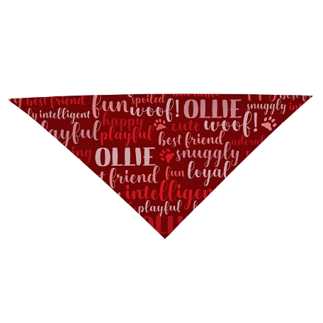 Best Friend Pet Bandana - Dog - Red - L