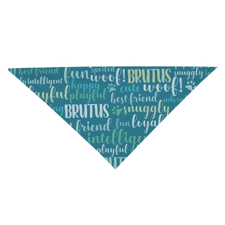 Best Friend Pet Bandana - Dog - Teal - S