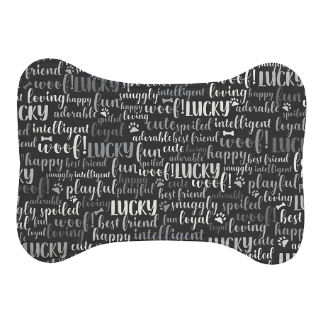 Best Friends Pet Feeding Mat - Bone - Small - Gray