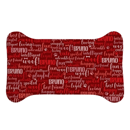 Best Friends Pet Feeding Mat - Bone - Large - Red