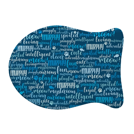Best Friends Pet Feeding Mat - Fish - Blue