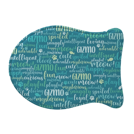 Best Friends Pet Feeding Mat - Fish - Teal