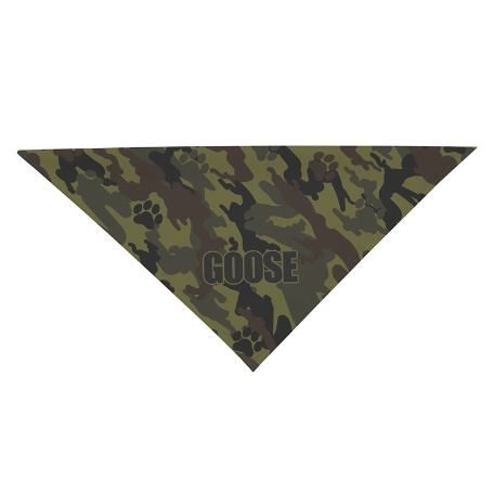 Camo-Paws Bandana - Small-Green