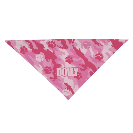 Camo-Paws Bandana - Small-Pink