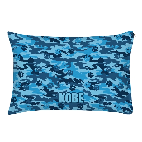 Camo-Paws Pet Bed - Small-Blue