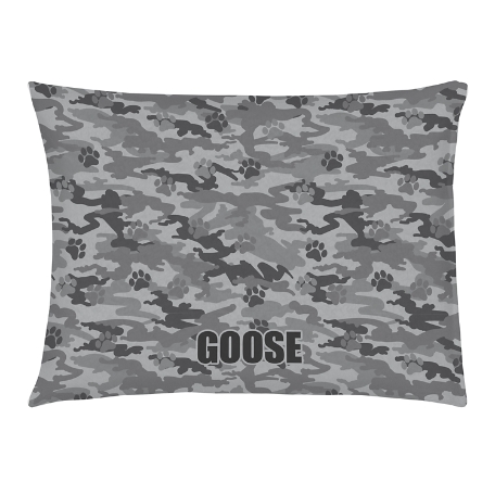 Camo-Paws Pet Bed - Medium-Gray