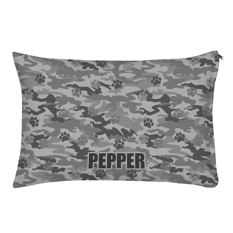 Camo-Paws Pet Bed - Small-Gray