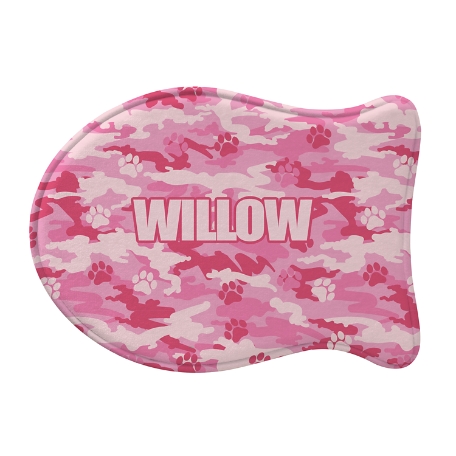 Camo-Paws Pet Feeding Mats -Fish-Pink