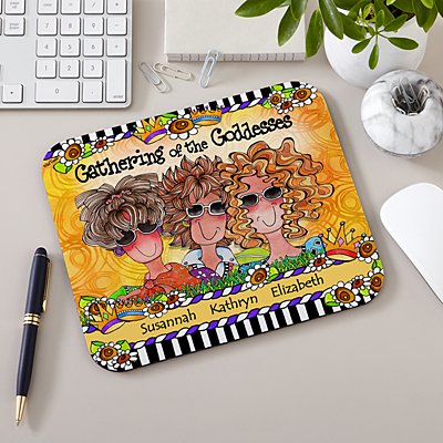 Gathering of the Goddesses Mouse Mat by Suzy Toronto