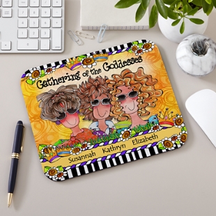 Gathering of the Goddesses Mouse Pad by Suzy Toronto