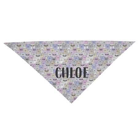 Cool Cats and Dogs Bandana - Cat - Purple - L