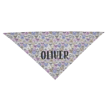 Cool Cats and Dogs  Bandana - Dog - Purple - L