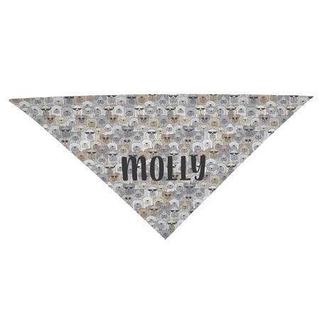 Cool Cats and Dogs Bandana - Dog - Tan - L
