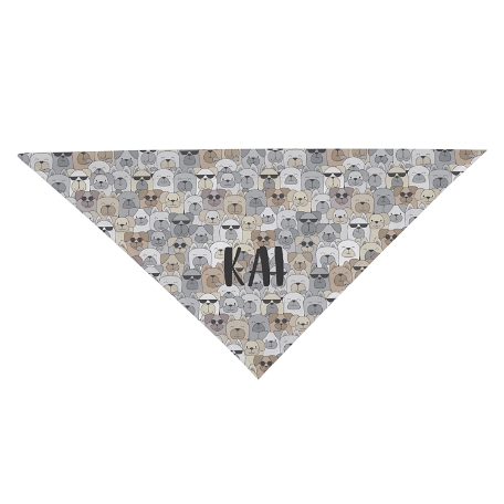 Cool Cats and Dogs Bandana - Dog - Tan - S