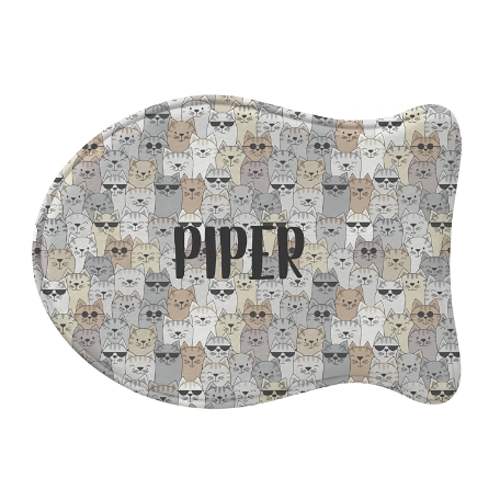 Cool Cats and Dogs Feeding Mat - Tan - Fish