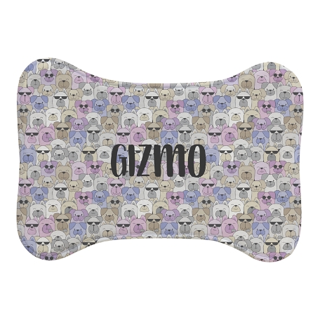 Cool Cats and Dogs Feeding Mat - Purple - Bone - S