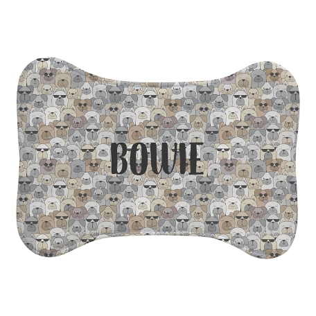 Cool Cats and Dogs Feeding Mat - Tan - Bone - S